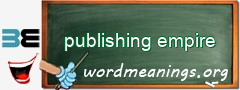 WordMeaning blackboard for publishing empire